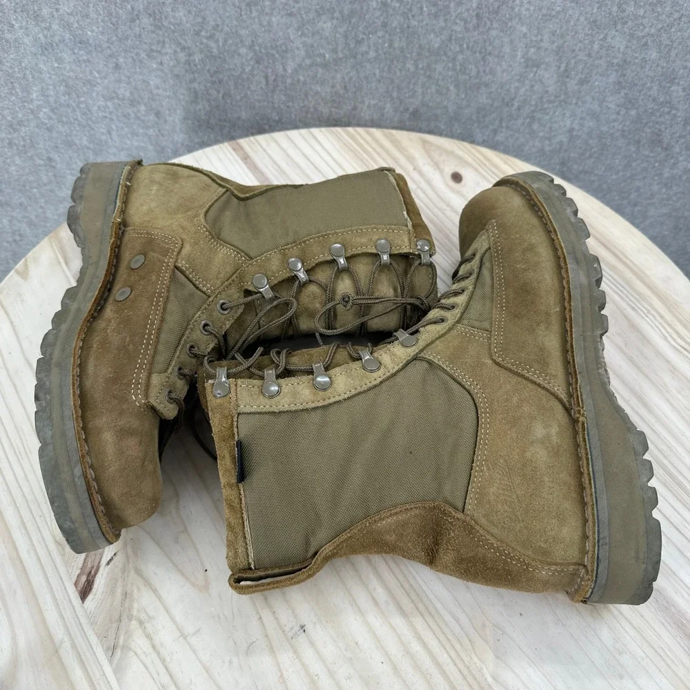 Danner Combat Boots Mens 9 Tan Suede Nylon Made in USA Tactical Hiking GTX 26000